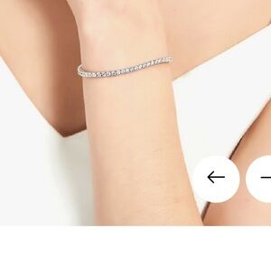 Berricle NWOT CZ Statement Tennis Bracelet in Sterling Silver 6.5”